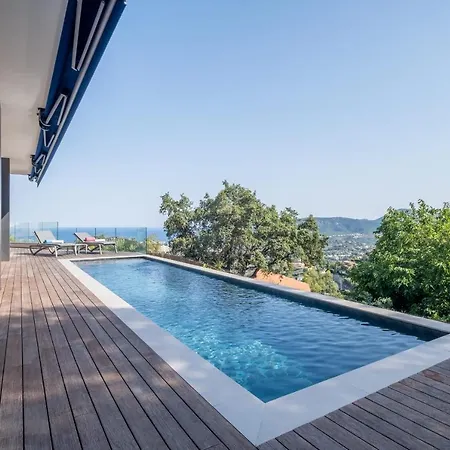 别墅 Architect-designed House Heated Pool And Sea View