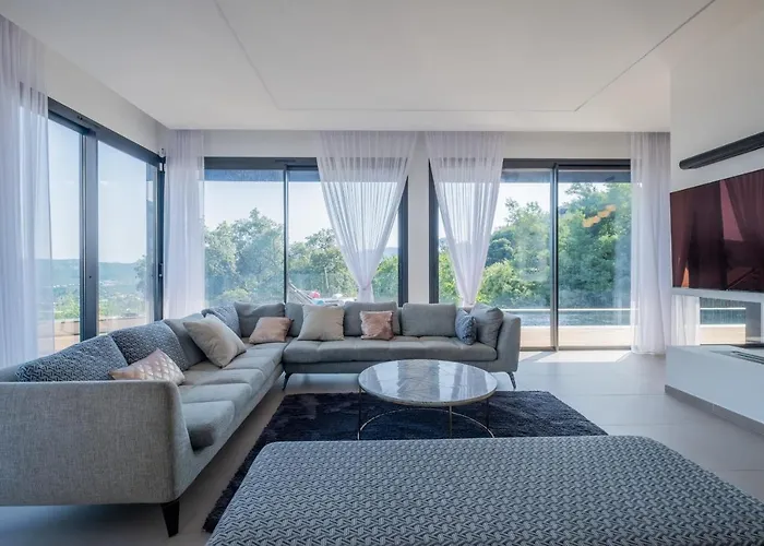 빌라 Architect-designed House Heated Pool And Sea View *